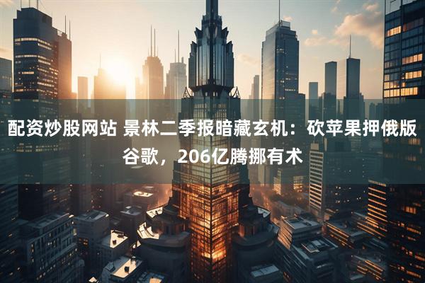 配资炒股网站 景林二季报暗藏玄机：砍苹果押俄版谷歌，206亿腾挪有术